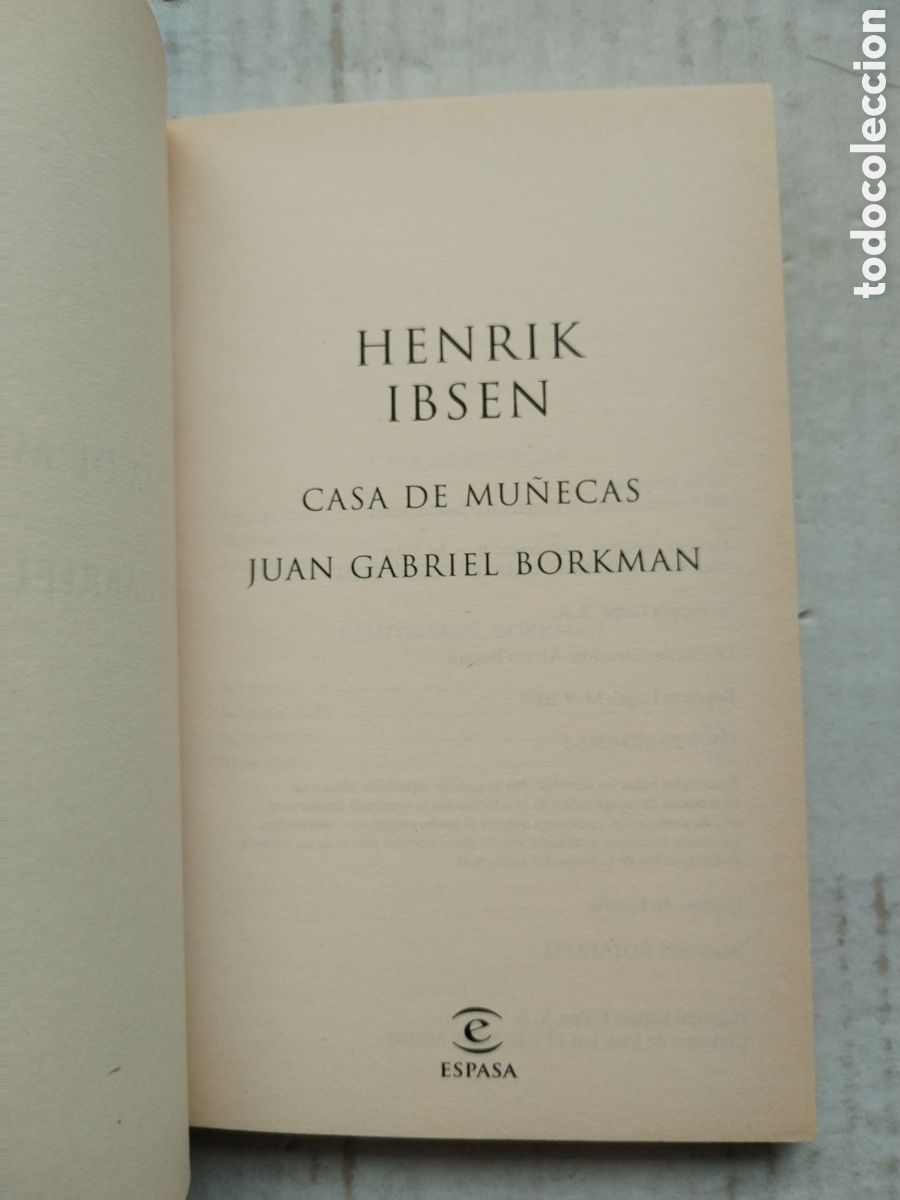 Libros de segunda mano: CASA DE MU&Ntilde;ECAS-JUAN GABRIEL BORKMAN/IBSEN - Foto 2