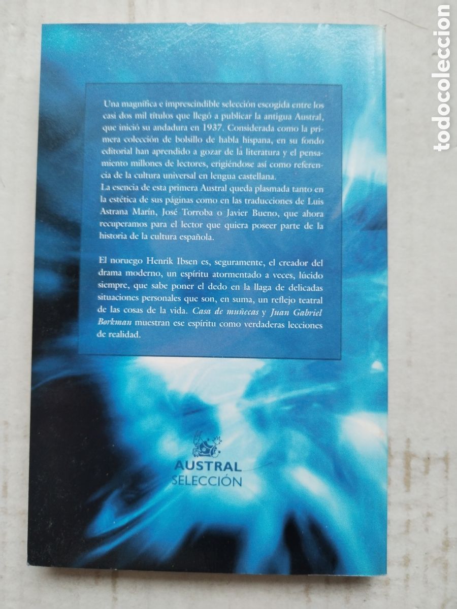 Libros de segunda mano: CASA DE MU&Ntilde;ECAS-JUAN GABRIEL BORKMAN/IBSEN - Foto 3