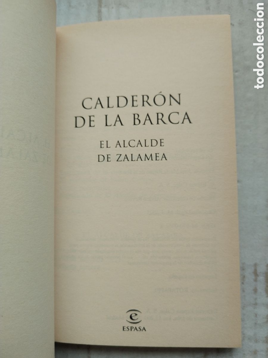 Libros de segunda mano: EL ALCALDE DE ZALAMEA/CALDER&Oacute;N DE LA BARCA - Foto 2
