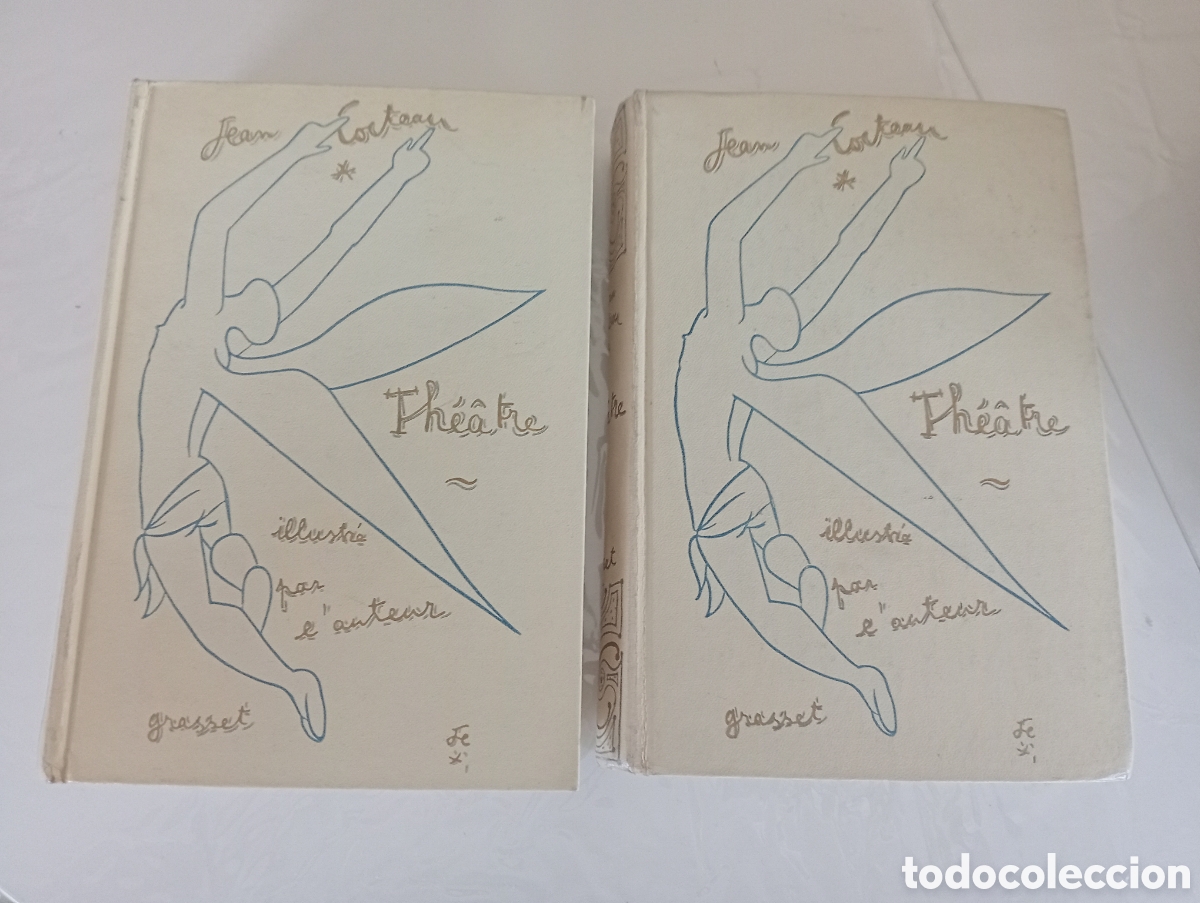 Libros de segunda mano: JEAN COCTEAU &ndash; TH&Eacute;&Acirc;TRE &ndash; 2 TOMOS &ndash; EDICI&Oacute;N NUMERADA N&ordm; 1168 &ndash; FIRMADO Y DEDICADO (1957)