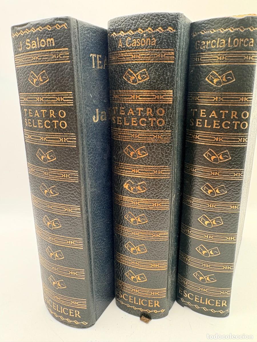 Libros de segunda mano: Teatro Selecto (Lorca, Salom, Casona) 3 vols. - Escelier, 1969 - Especiales y personalizados