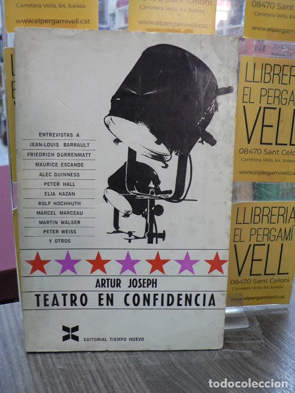 Libros de segunda mano: Teatro en confidencia: entrevistas con eminencias - Artur Joseph - Tiempo Nuevo - 1970, 1&ordf; ed. - Car