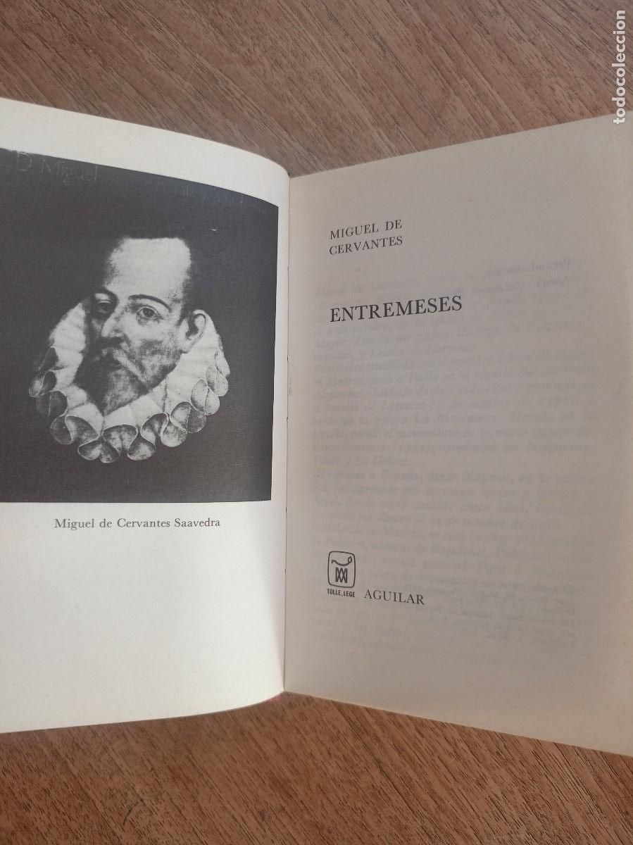 Livres d'occasion: ENTREMESES. CERVANTES. AGUILAR. 1972. COLECCI&Oacute;N CRISOL.