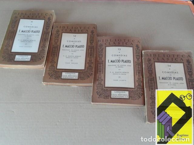 Libros de segunda mano: PLAUTO, T.Maccio: Comedias. Tomos II-III-IV-V (4 vols). Falta Tomo I