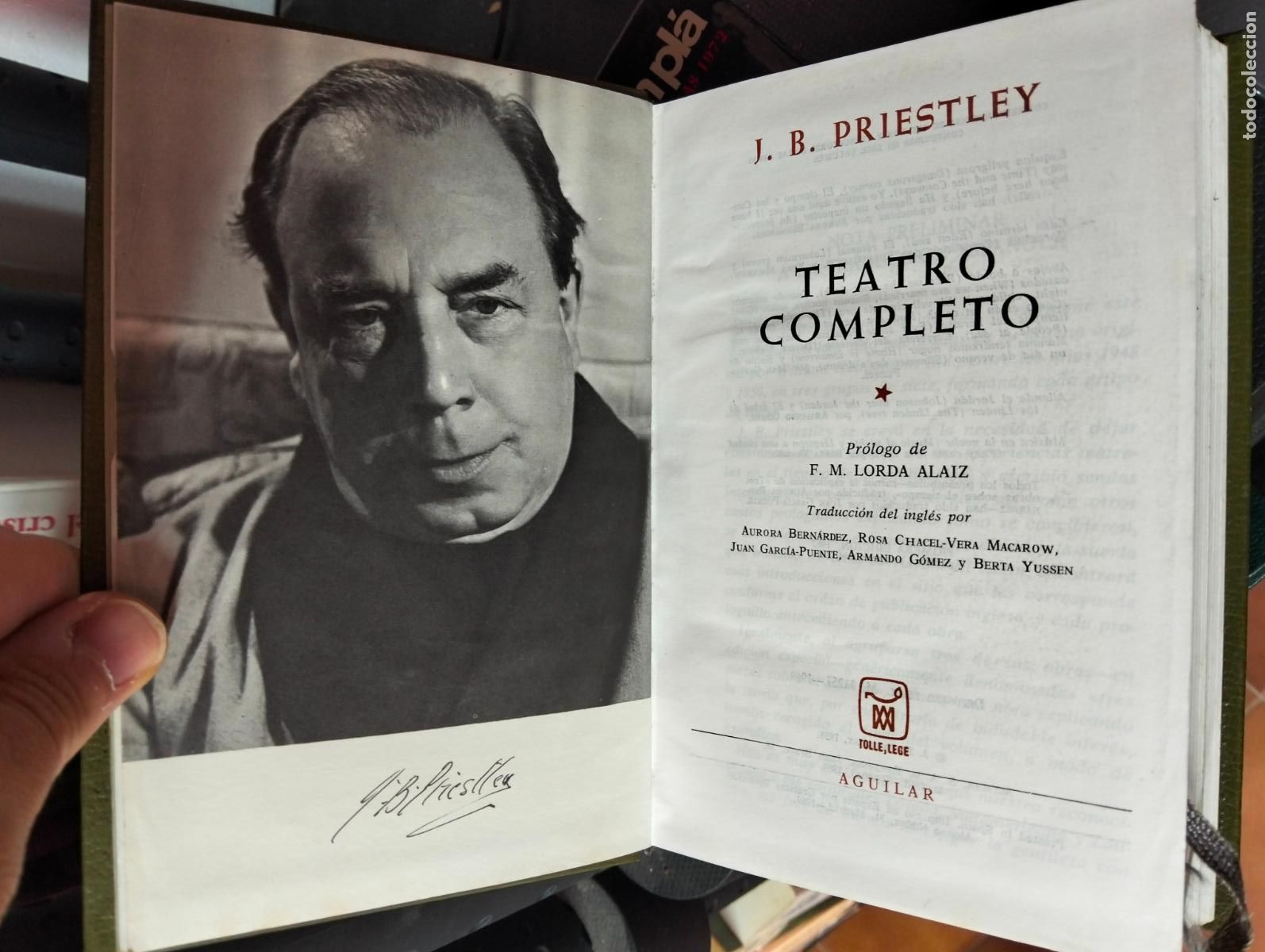 Libros de segunda mano: Teatro Completo, J.B. Priestley, ed. Aguilar, 1958 VISITA MI CATALOGO L55