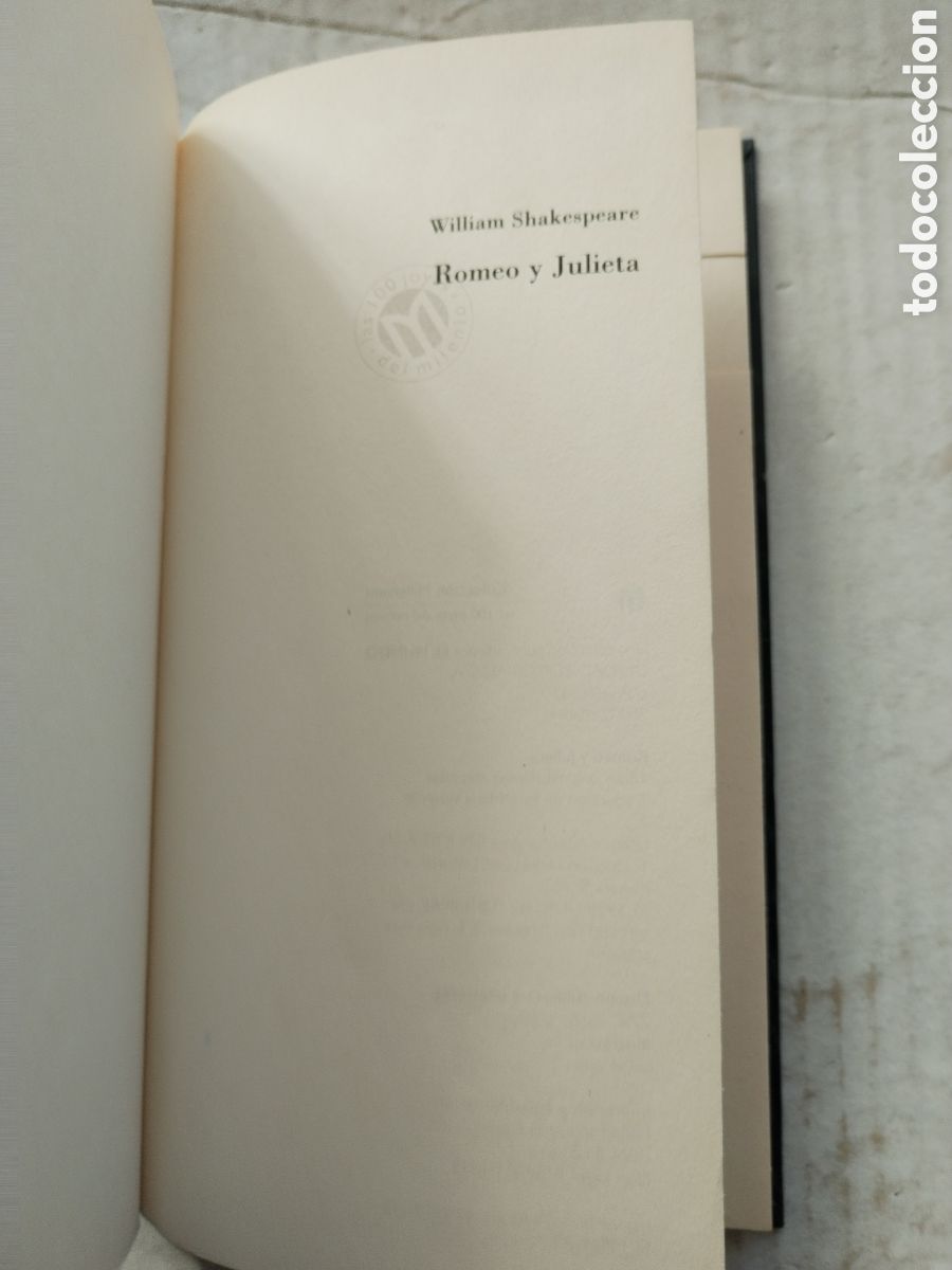 Libros de segunda mano: ROMEO Y JULIETA/WILLIAM SHAKESPEARE COLECCI&Oacute;N MILLENIUM - Foto 3