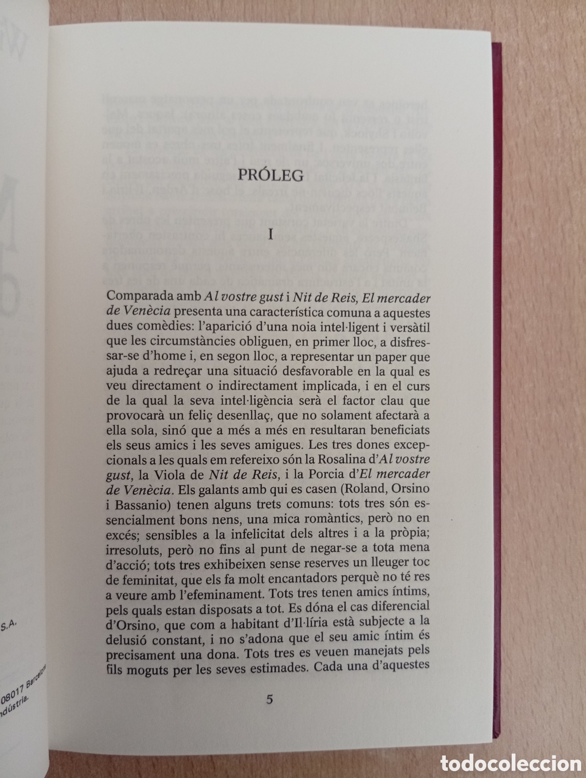 Libros de segunda mano: EL MERCADER DE VEN&Egrave;CIA. William Shakespeare. Edici&oacute;n en Catal&aacute;n - Foto 8