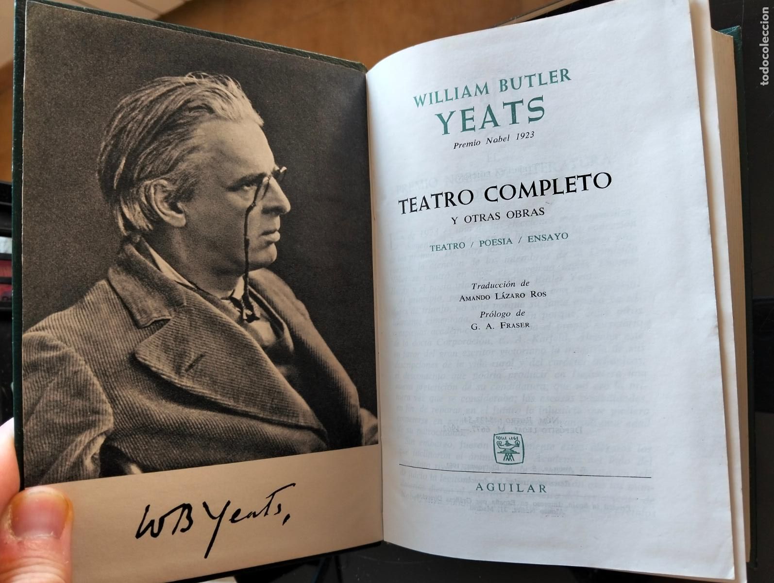 Libros de segunda mano: Literatura. W.B. Yeats, Teatro, Poesia, Ensayo, ed. Aguilar, 1962 VISITA MI CATALOGO. L55