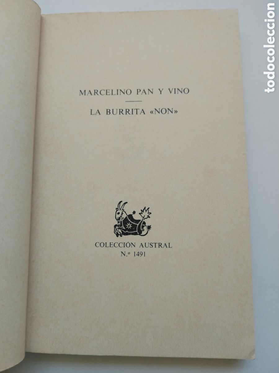 Libros de segunda mano: MARCELINO PAN Y VINO-LA BURRITA NON/ - Foto 2