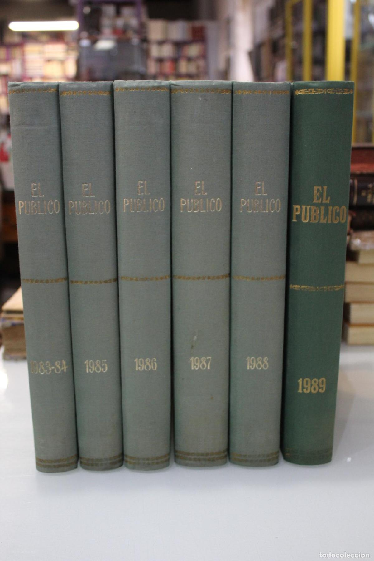 Livres d'occasion: Peri&oacute;dico mensual de teatro &rdquo;P&uacute;blico&rdquo;.- A&ntilde;os 1983-1989, encuadernados. - P&eacute;rez Coterillo, Mois&eacute;s. (d