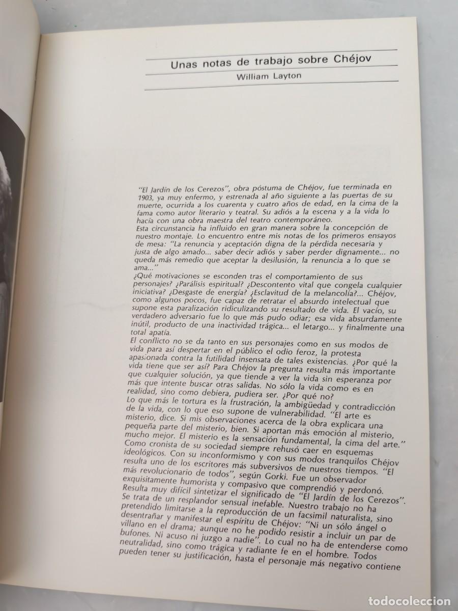 Libros de segunda mano: EL JARD&Iacute;N DE LOS CEREZOS (Centro Dram&aacute;tico Nacional (CDN), 1986) - Foto 6