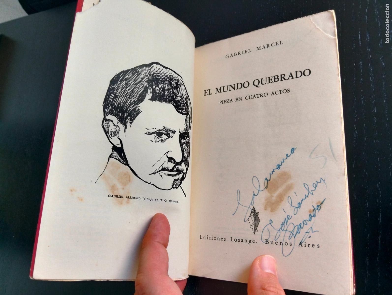 Libros de segunda mano: Teatro Frances. El Mundo Quebrado, Gabriel Marcel, ed Losange, Buenos Aires, 1956. VISITA CATALOGO