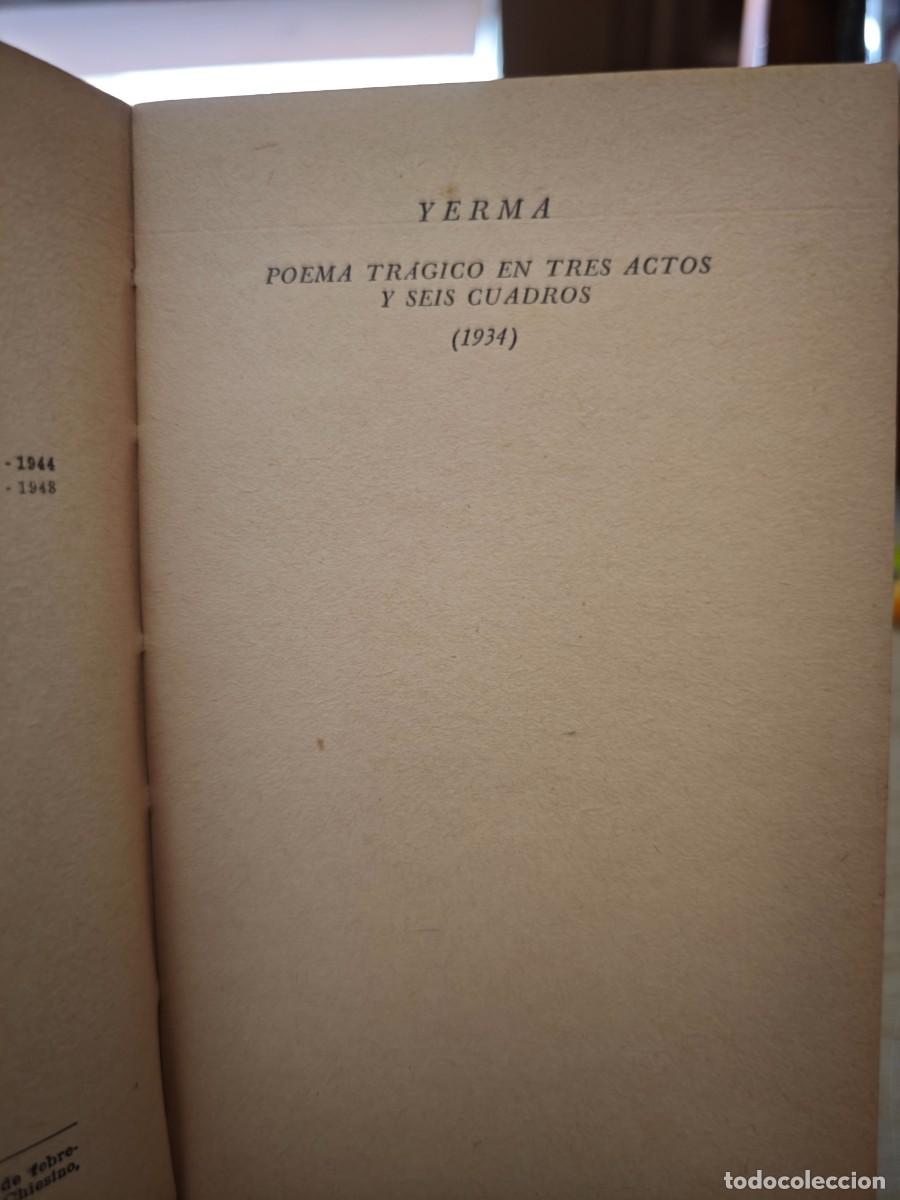 Libros de segunda mano: YERMA - FEDERICO GARCIA LORCA - Foto 8