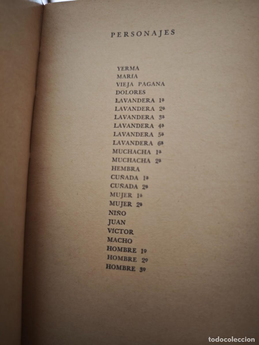 Libros de segunda mano: YERMA - FEDERICO GARCIA LORCA - Foto 9