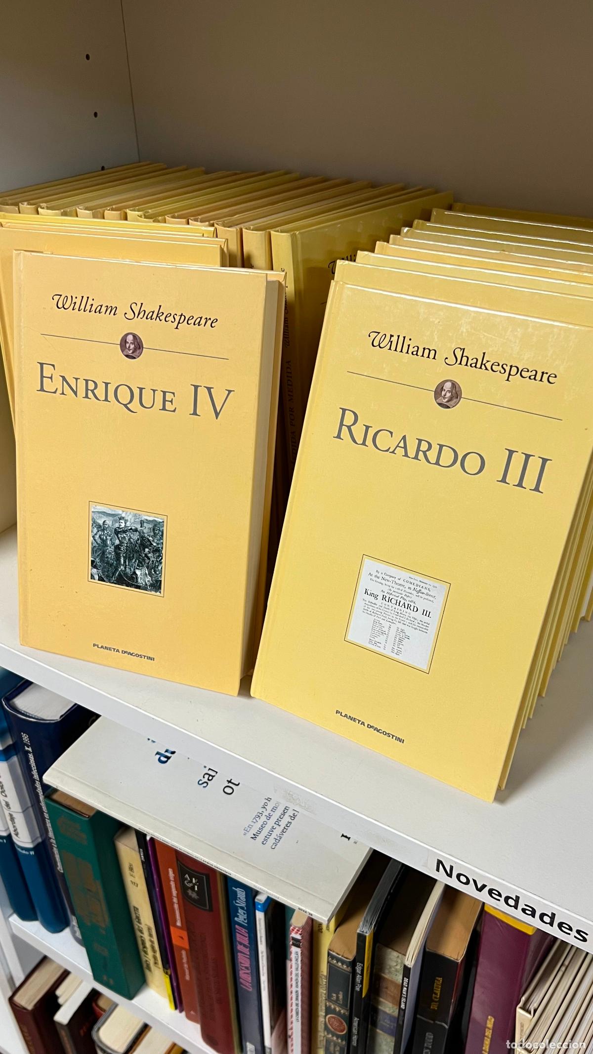 Livros em segunda m&atilde;o: OBRAS COMPLETAS WILLIAM SHAKESPEARE. PLANETA DE AGOSTINI. COLECCI&Oacute;N COMPLETA. 25 TOMOS