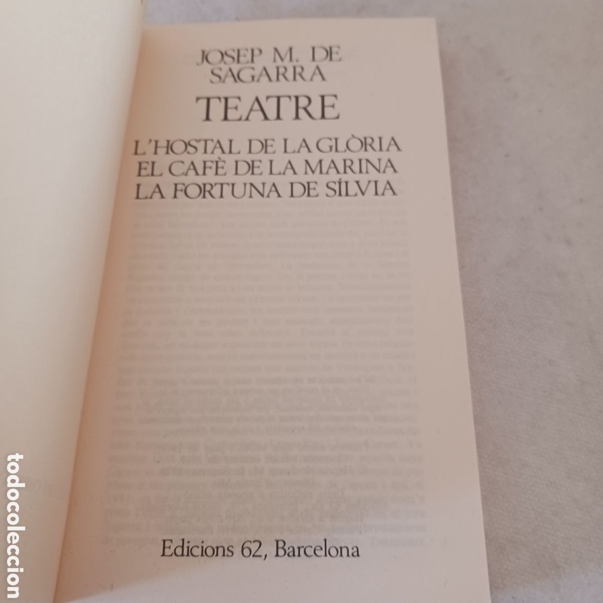 Libros de segunda mano: Teatre de Josep M.De Sagrarra - Foto 5