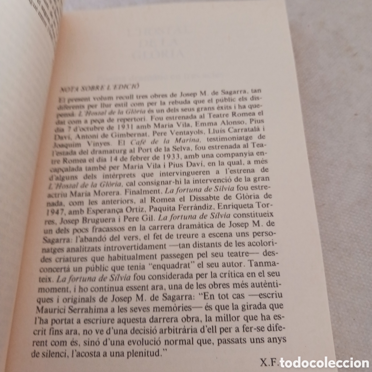 Libros de segunda mano: Teatre de Josep M.De Sagrarra - Foto 8
