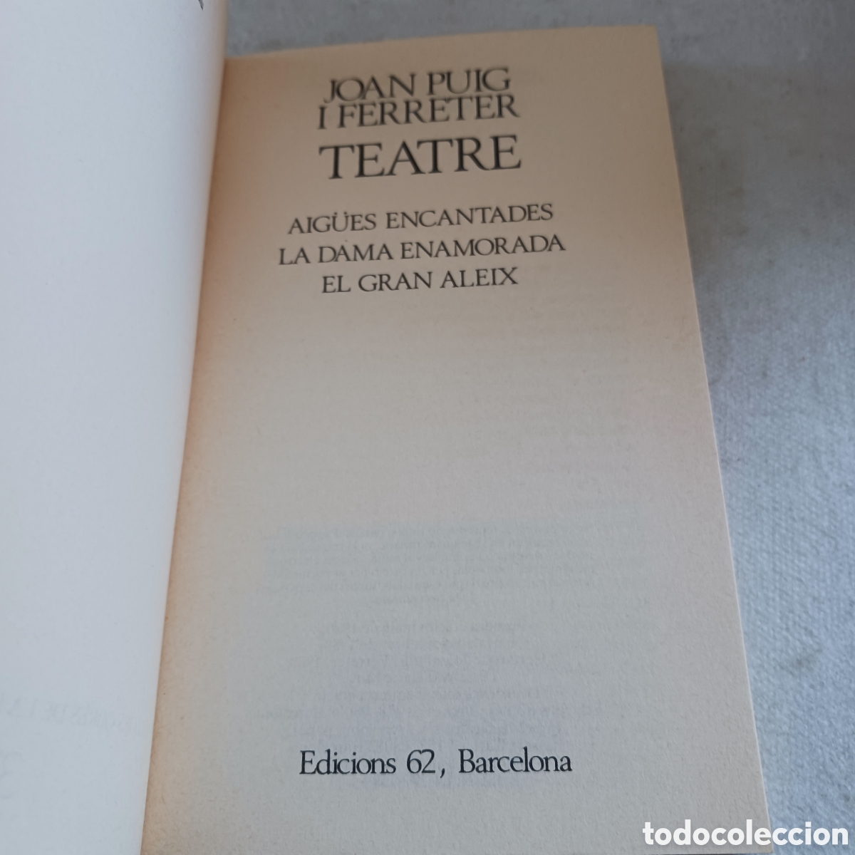 Libros de segunda mano: Teatre de Joan Puig i Ferreter - Foto 5