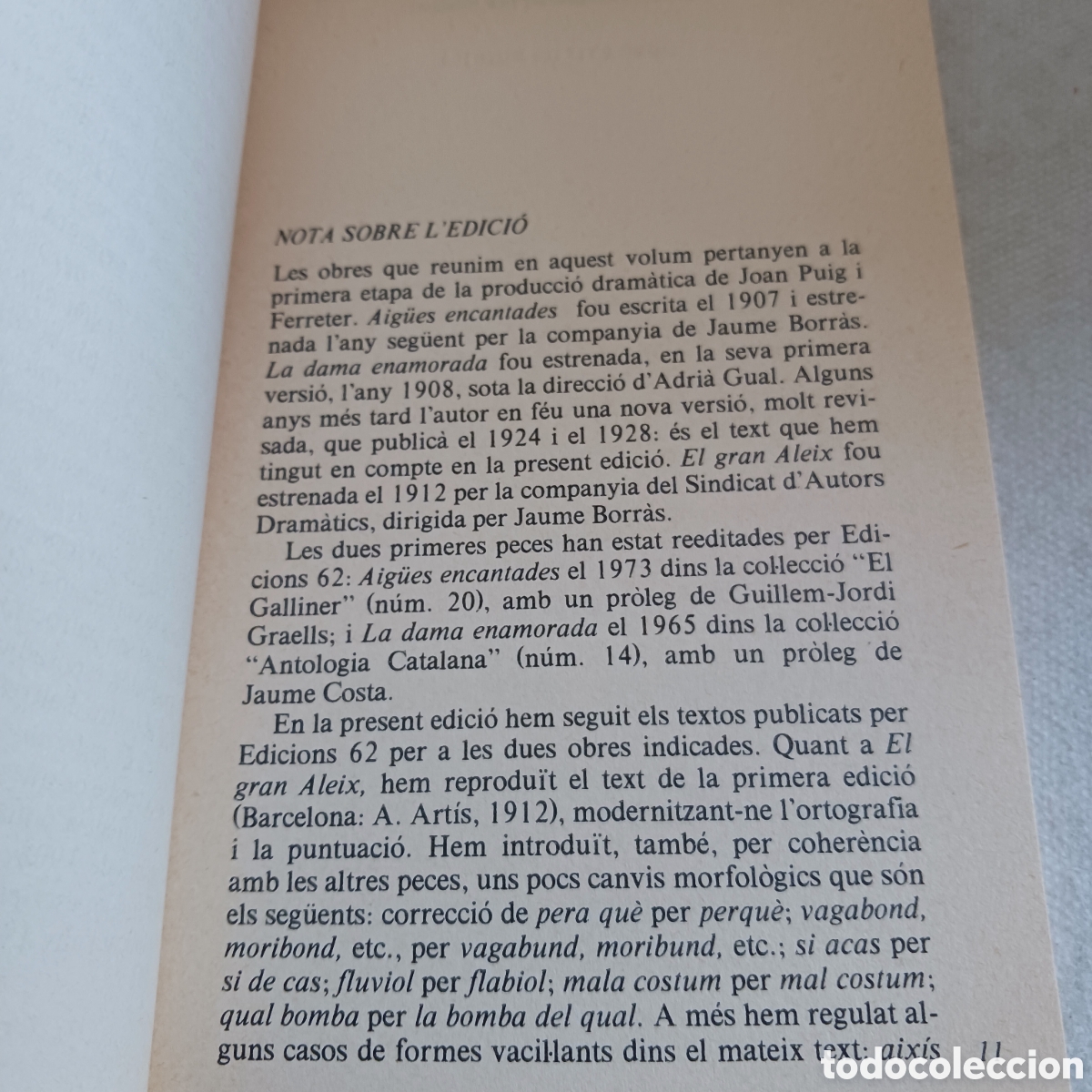 Libros de segunda mano: Teatre de Joan Puig i Ferreter - Foto 8