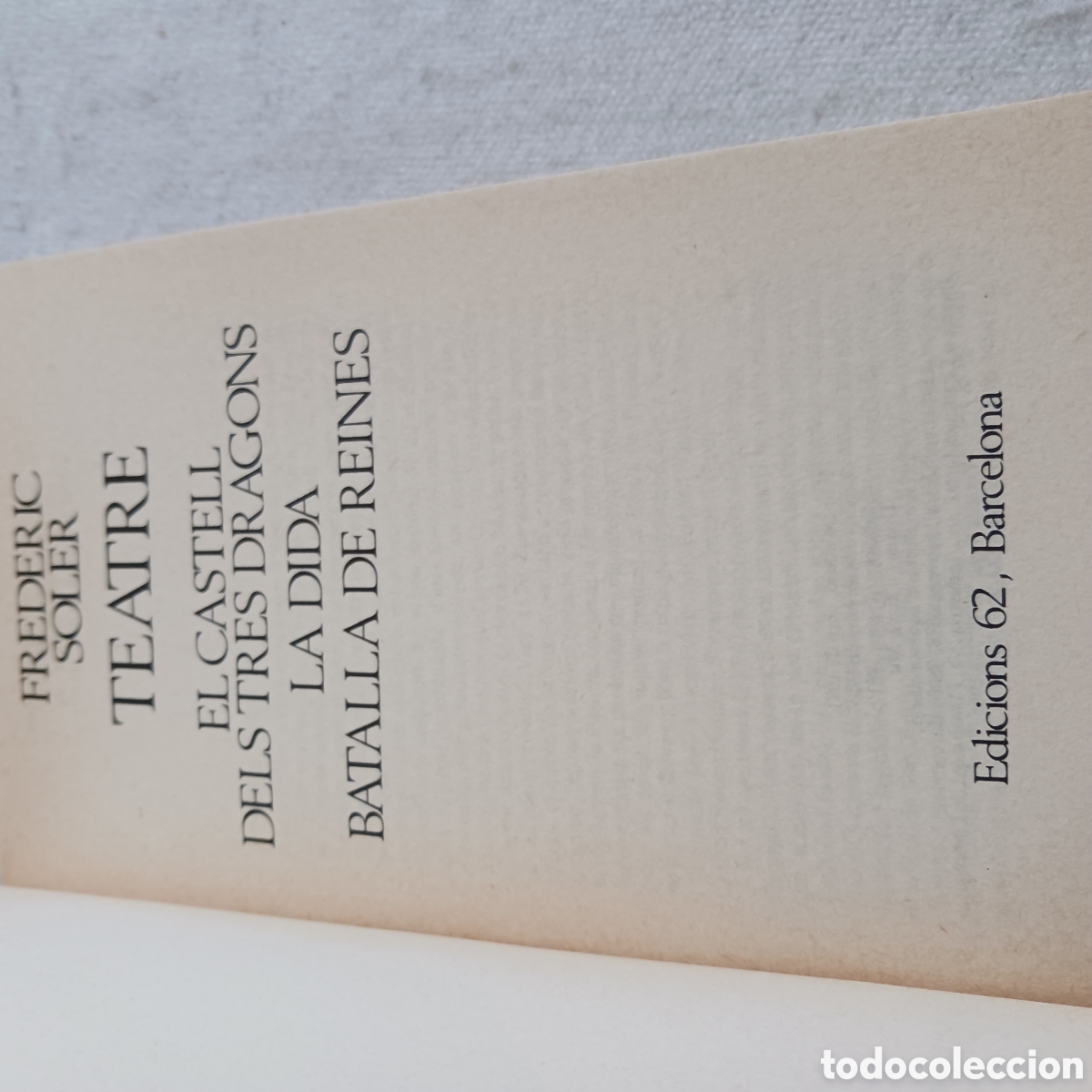 Libros de segunda mano: Teatre de Frederic Soler - Foto 5
