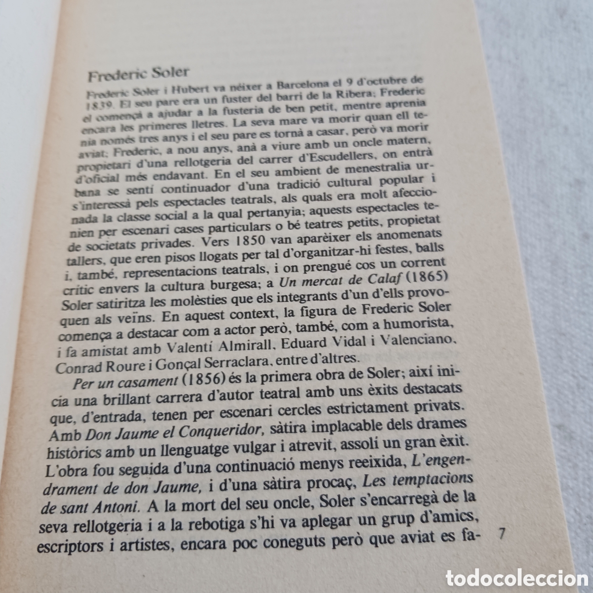 Libros de segunda mano: Teatre de Frederic Soler - Foto 7