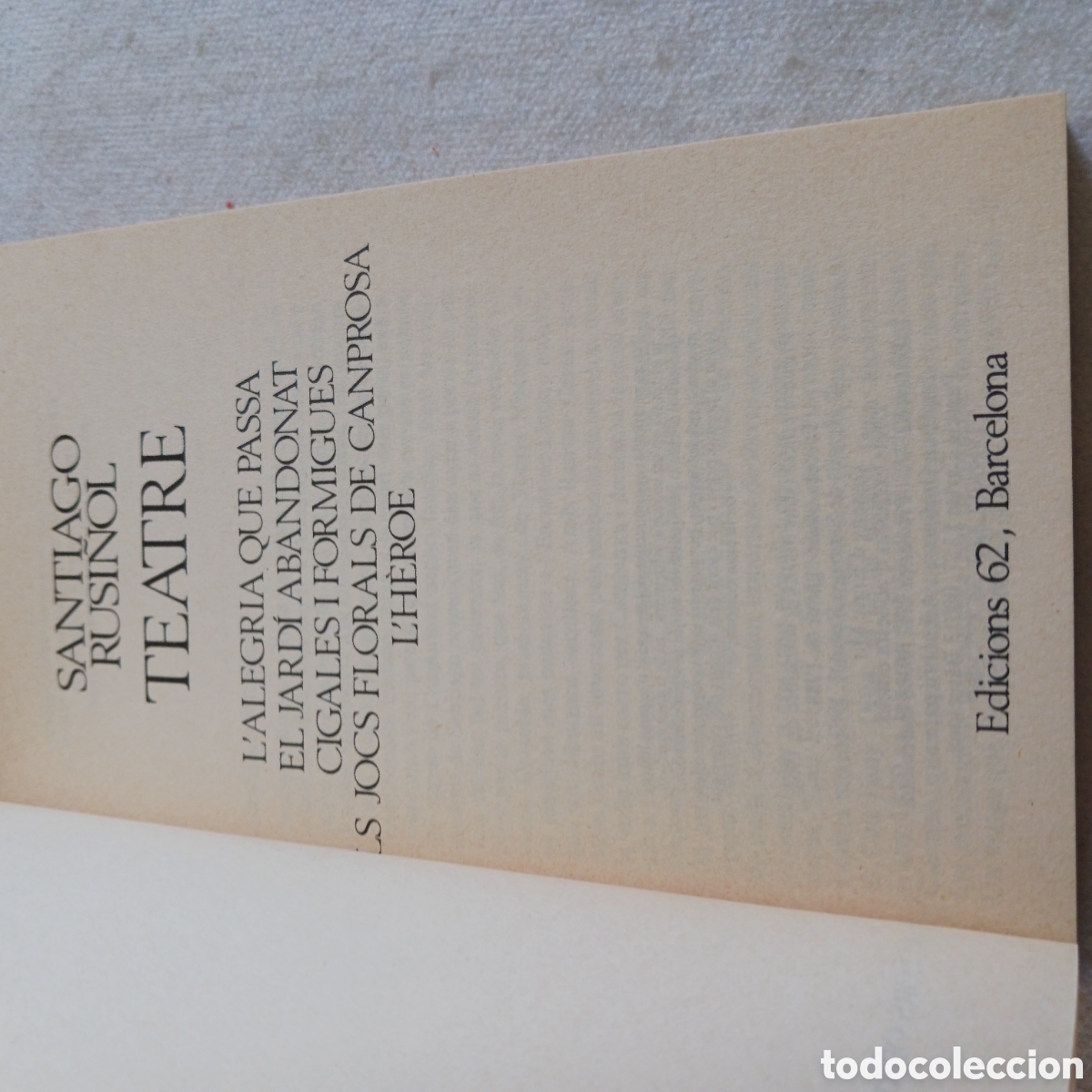 Libros de segunda mano: Teatre de Santiago Rusi&ntilde;ol - Foto 5