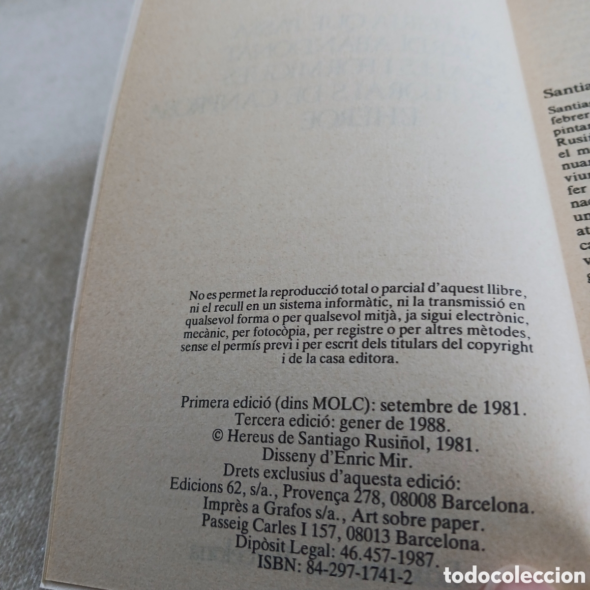 Libros de segunda mano: Teatre de Santiago Rusi&ntilde;ol - Foto 6