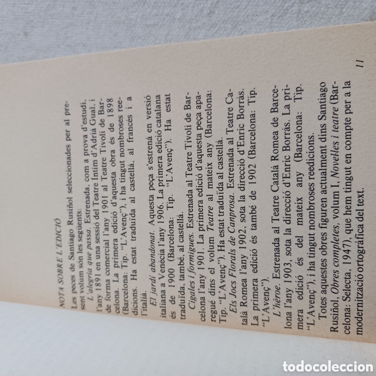 Libros de segunda mano: Teatre de Santiago Rusi&ntilde;ol - Foto 8