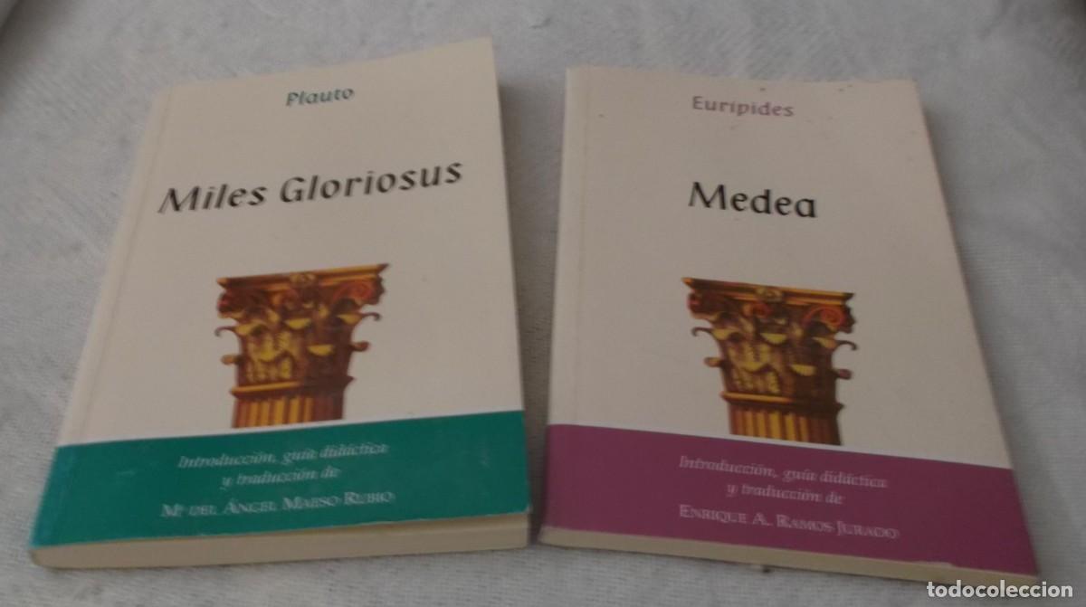 Libros de segunda mano: Medea Euripides - Miles Gloriosus Plauto dos libros