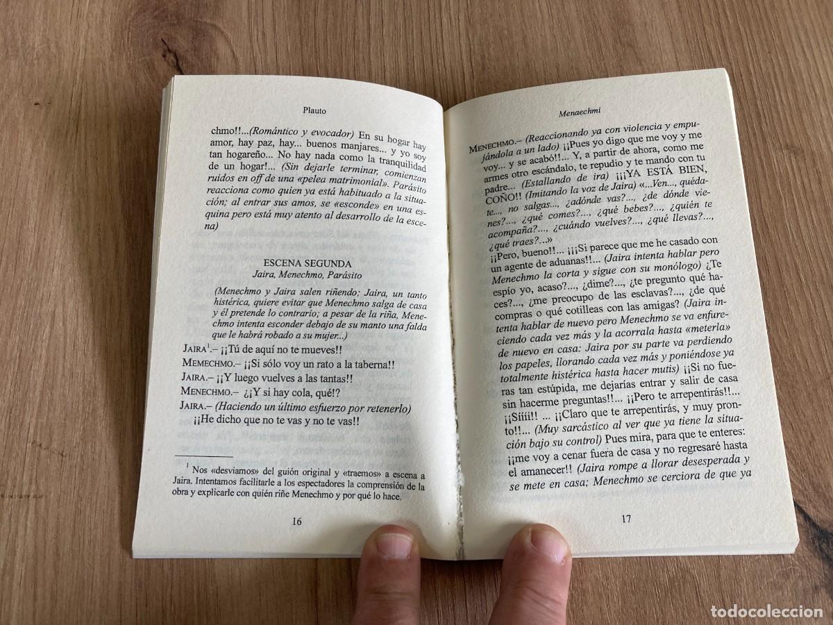 Libros de segunda mano: Menaechmi Gemelos Plauto - Foto 5