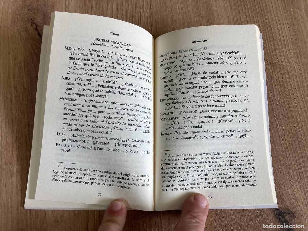 Libros de segunda mano: Menaechmi Gemelos Plauto - Foto 6