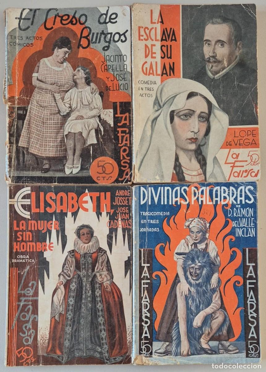 Libros de segunda mano: Colecci&oacute;n 4 libros teatro - La Farsa