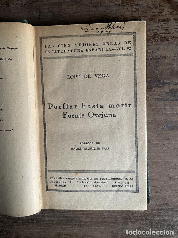 Libros de segunda mano: Porfiar hasta morir / Fuente Ovejuna - -