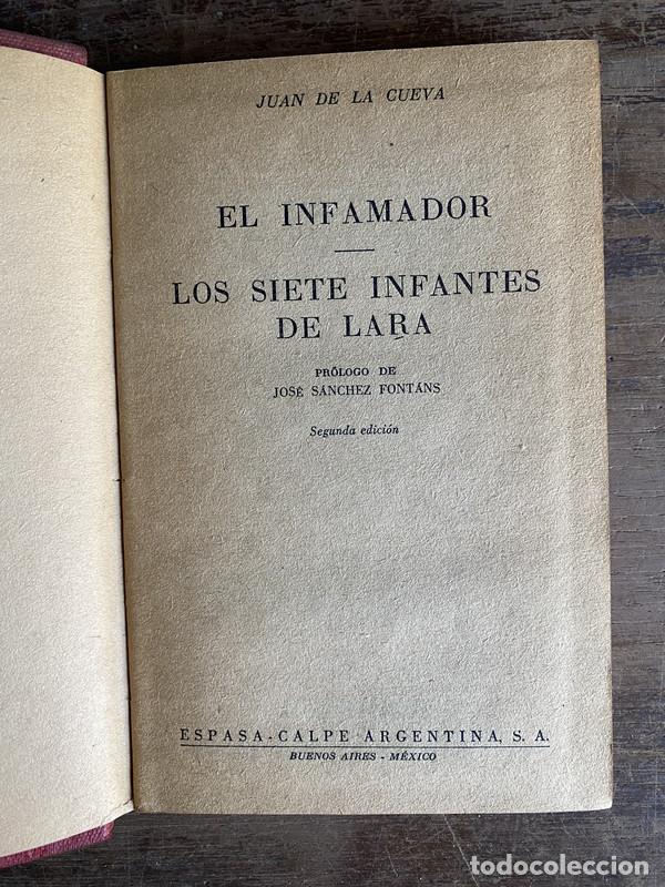 Libros de segunda mano: El Infamador / Los Siete Infantes de Lara - De la Cueva Juan