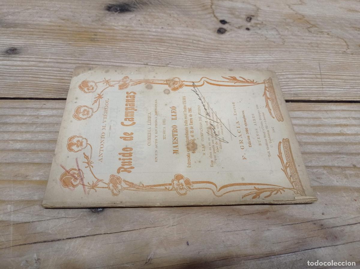 Libros de segunda mano: 1907 - ANTONIO M. VI&Eacute;RGOL. Ruido de campanas - PRIMERA EDICI&Oacute;N
