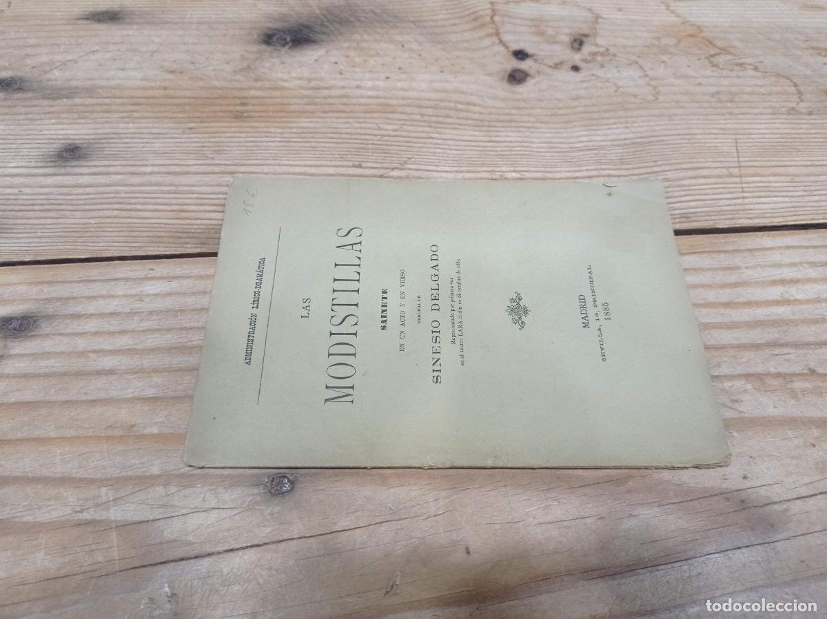 Libros de segunda mano: 1885 - SINESIO DELGADO. Las modistillas