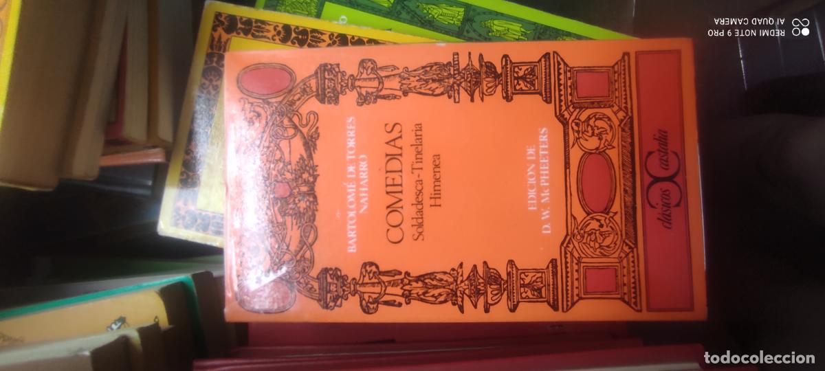Libros de segunda mano: TORRES NAHARRO (Bartolom&eacute;).- Comedias. (Soldadesca. Tinelaria. Himenea). Cl&aacute;sicos Castalia, 1973