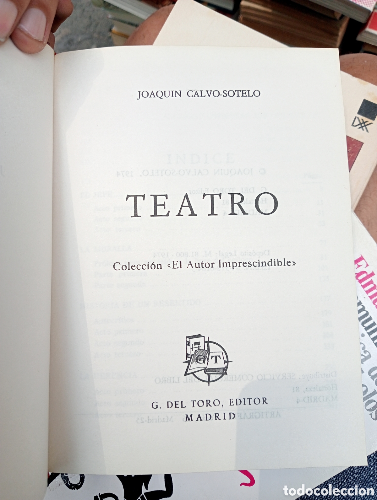 Libros de segunda mano: Joaqu&iacute;n Calvo Sotelo. Teatro - Foto 5