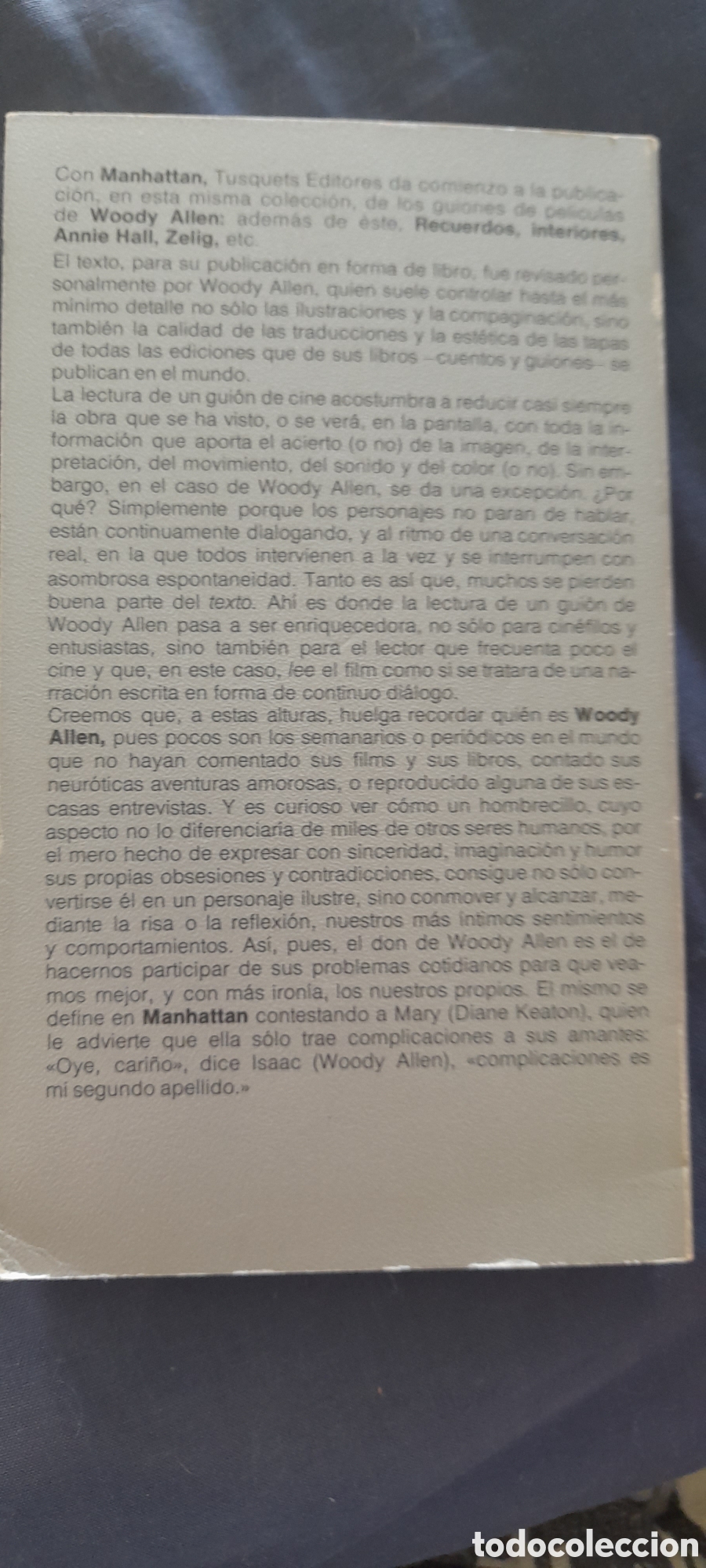 Libros de segunda mano: Manhattan. Woody Allen - Foto 2