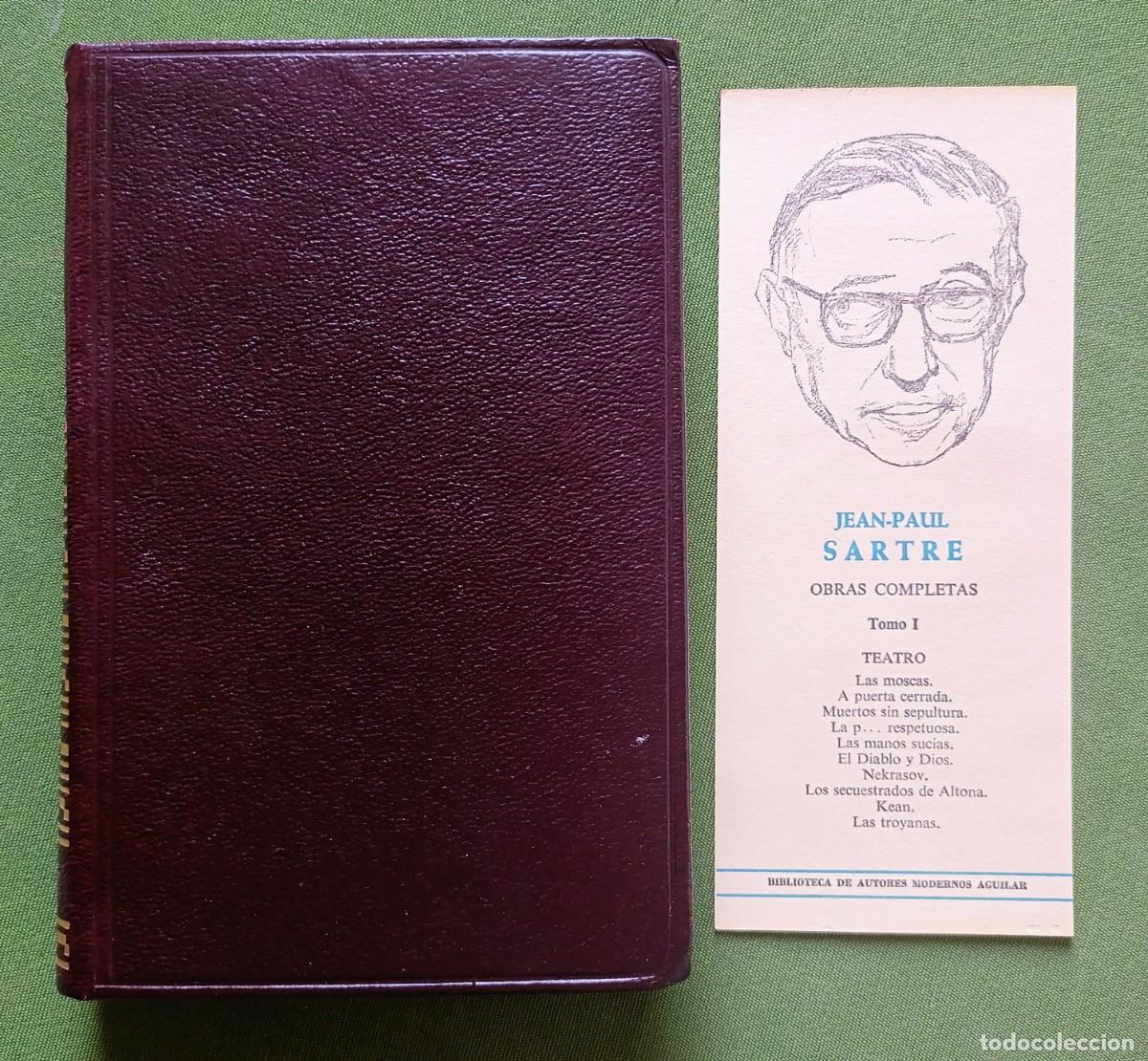 Libros de segunda mano: OBRAS COMPLETAS - vol. I - TEATRO - JEAN PAUL SARTRE - CONSERVA MARCAP&Aacute;GINAS - AGUILAR - 1970