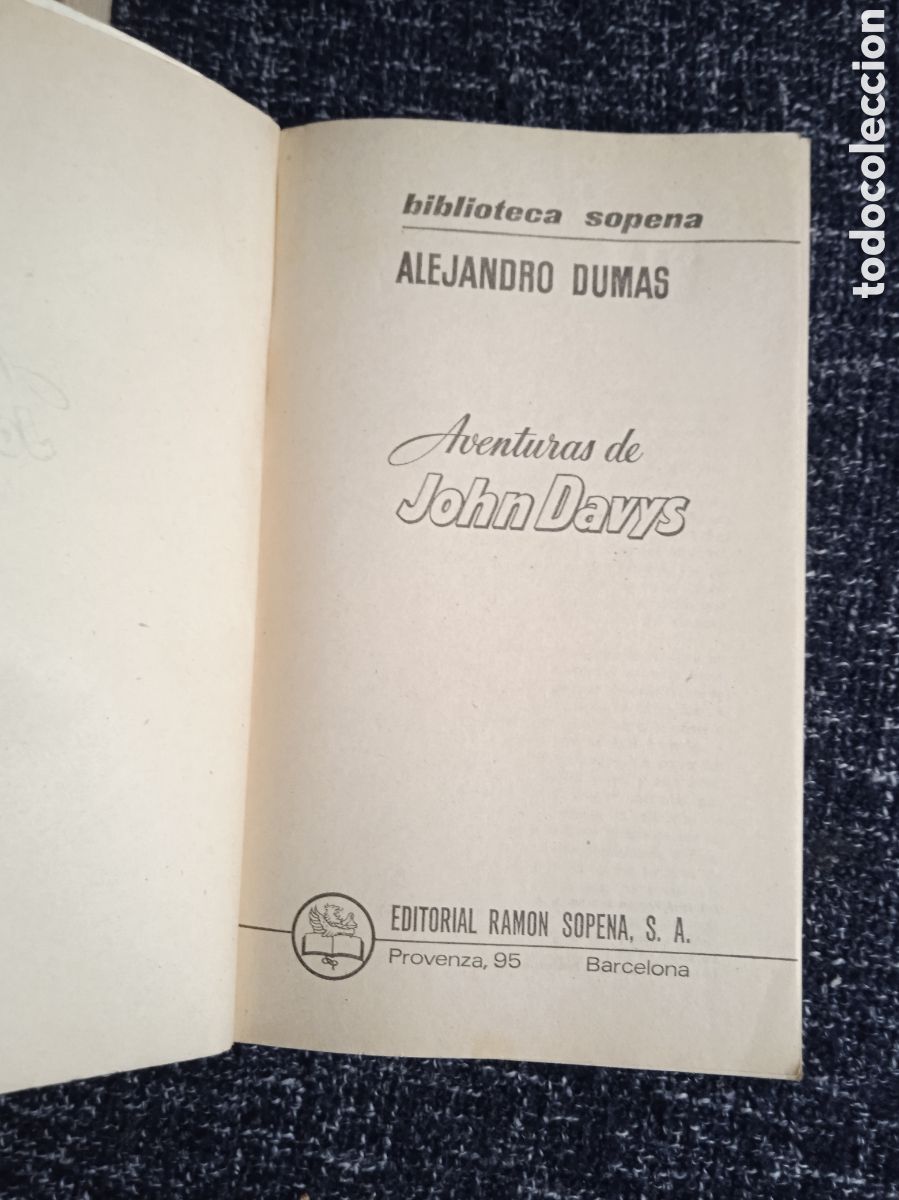 Libros de segunda mano: Aventuras de John Davys / Alejandro Dumas - Foto 2