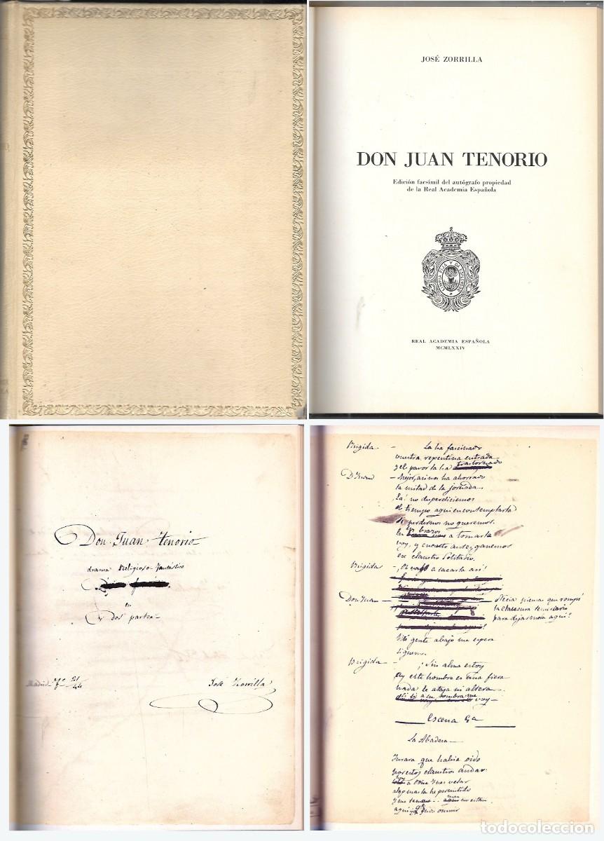 Libros de segunda mano: DON JUAN TENORIO (EDICION FACSIMIL DEL AUTOGRAFO PROPIEDAD DE LA REAL ACADEMIA ESPA&Ntilde;OLA)- A-TEA-872