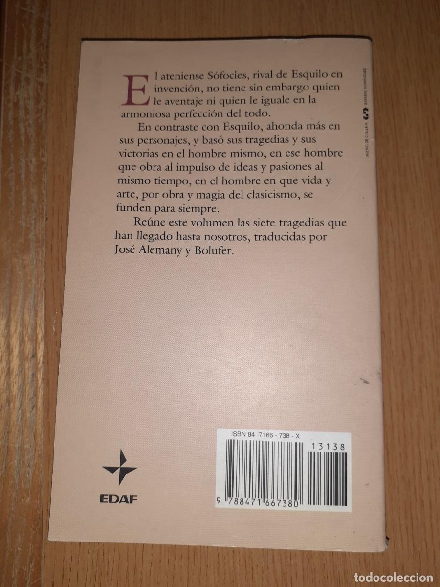 Libros de segunda mano: Tragedias. S&oacute;focles. - Foto 2