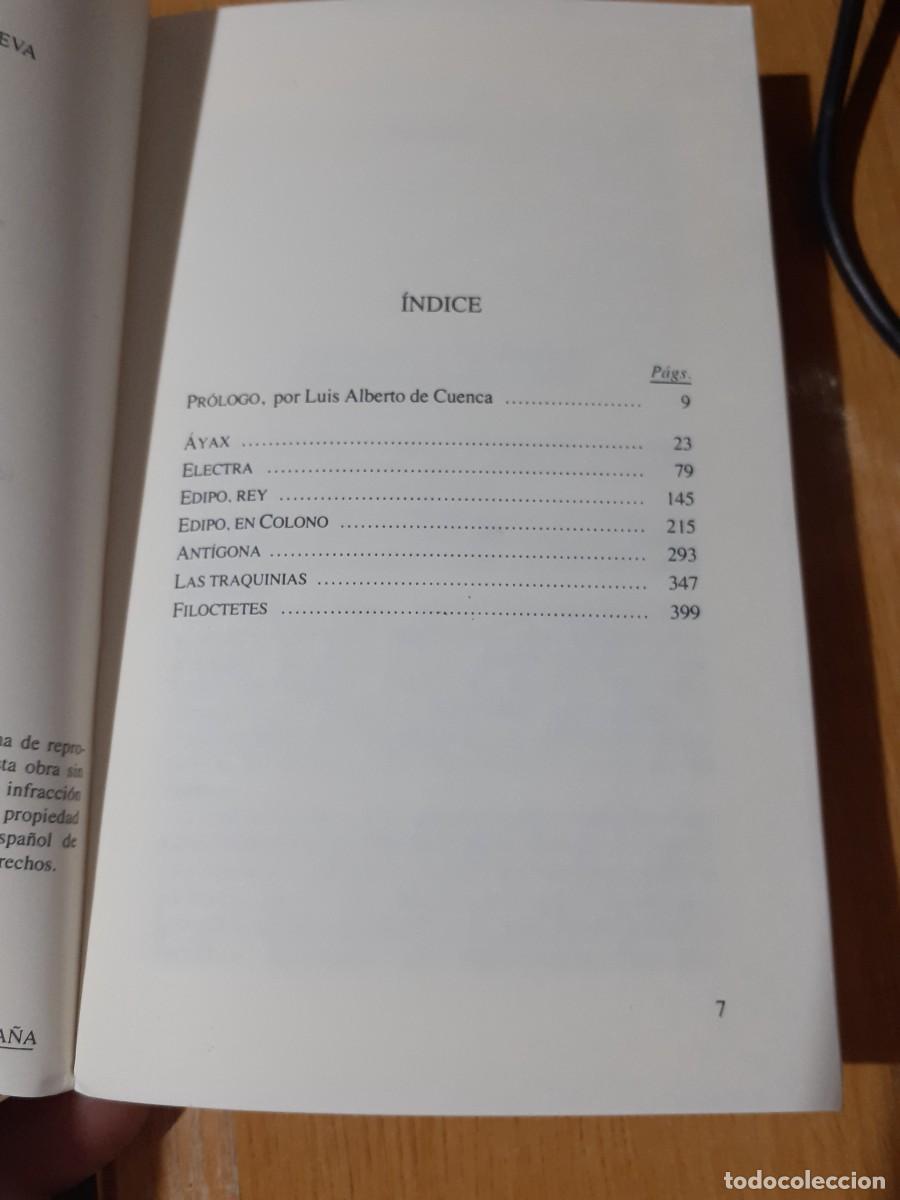 Libros de segunda mano: Tragedias. S&oacute;focles. - Foto 5