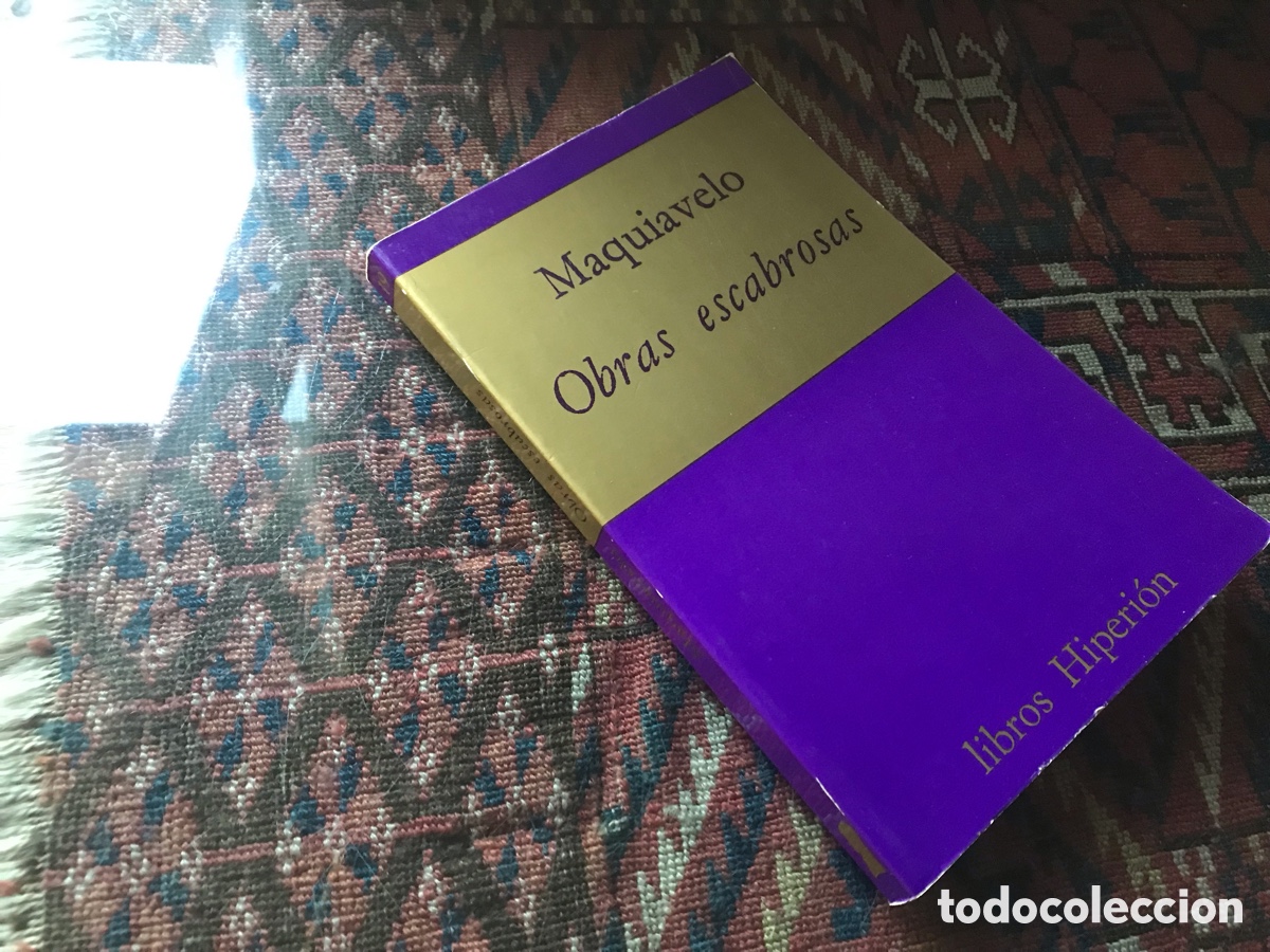 Libros de segunda mano: Maquiavelo. Obras escabrosas. Libros Hiperi&oacute;n n&ordm; 19