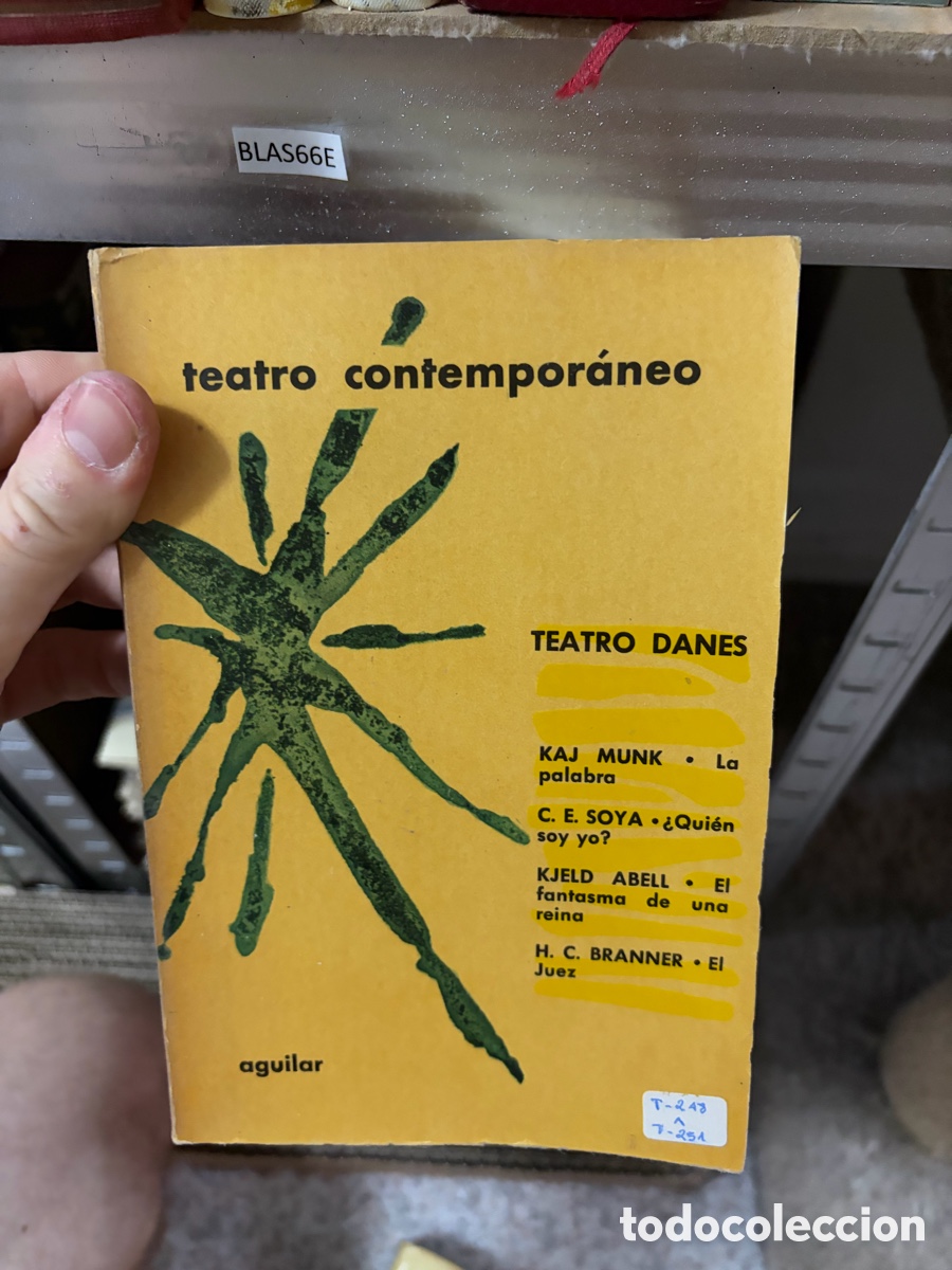 Libros de segunda mano: BLAS66E teatro contempor&aacute;neo TEATRO DANES KAJ MUNK &bull; La palabra