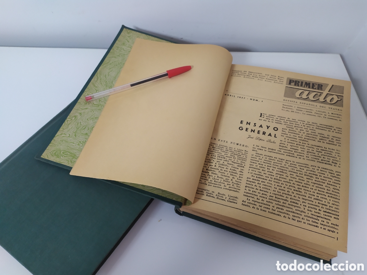 Gebrauchte B&uuml;cher: PRIMER ACTO , REVISTA DE TEATRO - 2 TOMOS ENCUADERNADOS: TOMO 1 DEL N&ordm; 1 AL 5 - TOMO 2 DEL 7 AL 14
