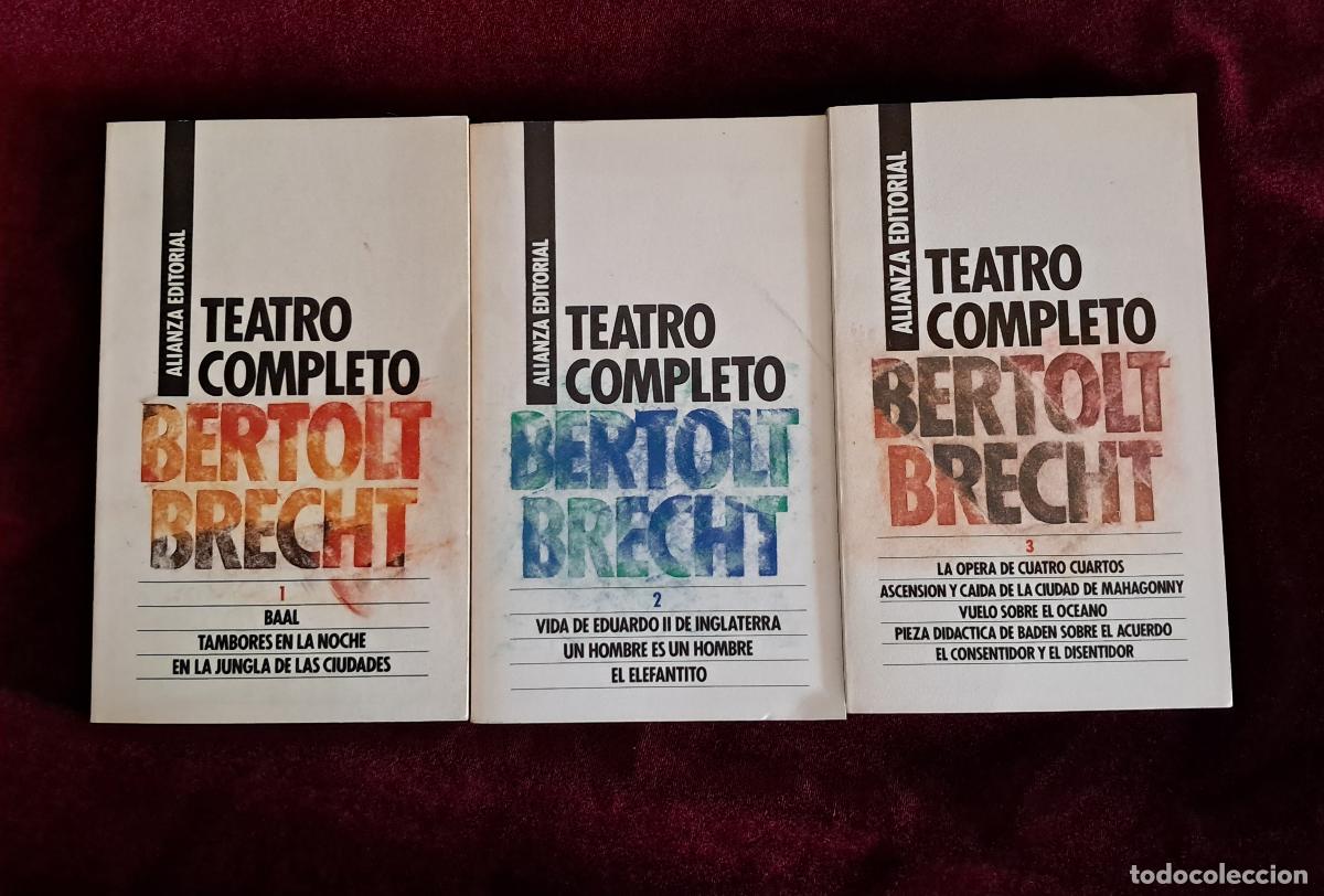 Second hand books: TEATRO COMPLETO. 3 VOL.. Bertolt Brecht. Alianza 1987