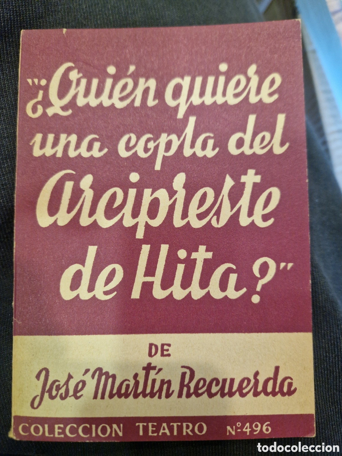 Libri di seconda mano: MART&Iacute;N RECUERDA, Jos&eacute; &iquest;Qui&eacute;n quiere una copla del Arcipreste de Hita?