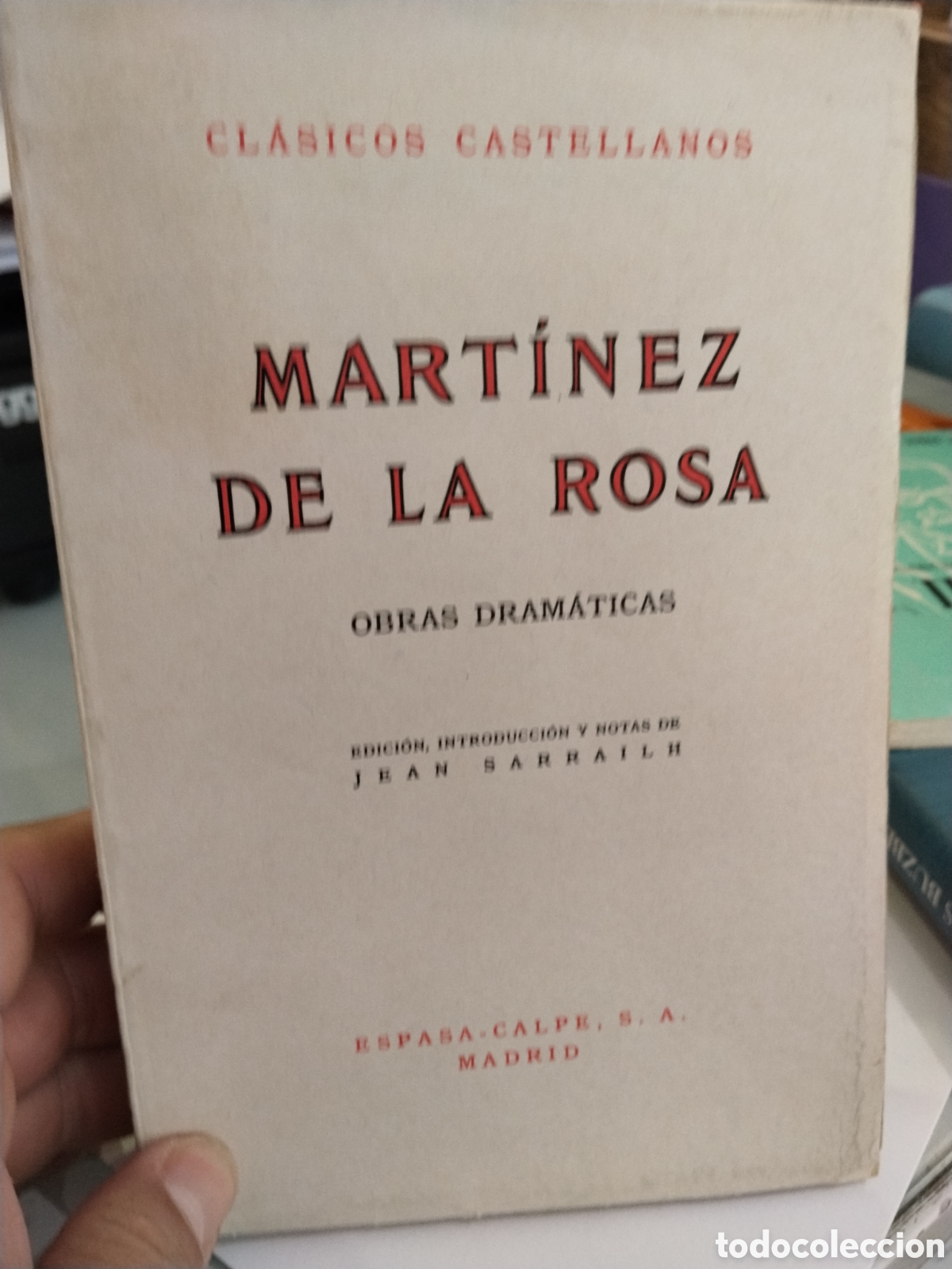 Libros de segunda mano: Mart&iacute;nez de la Rosa. Obras dramaticas